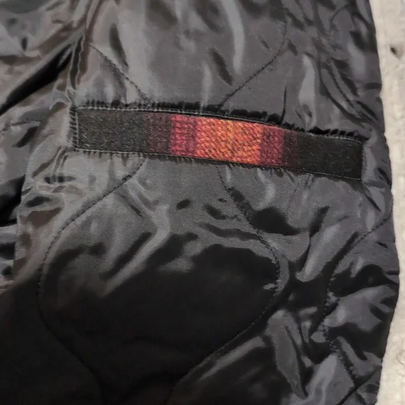 Lucky Brand Burnt Orange Wool Buffalo Plaid Faux Shearling Jacket Size Small Nwt - Picture 6 of 7